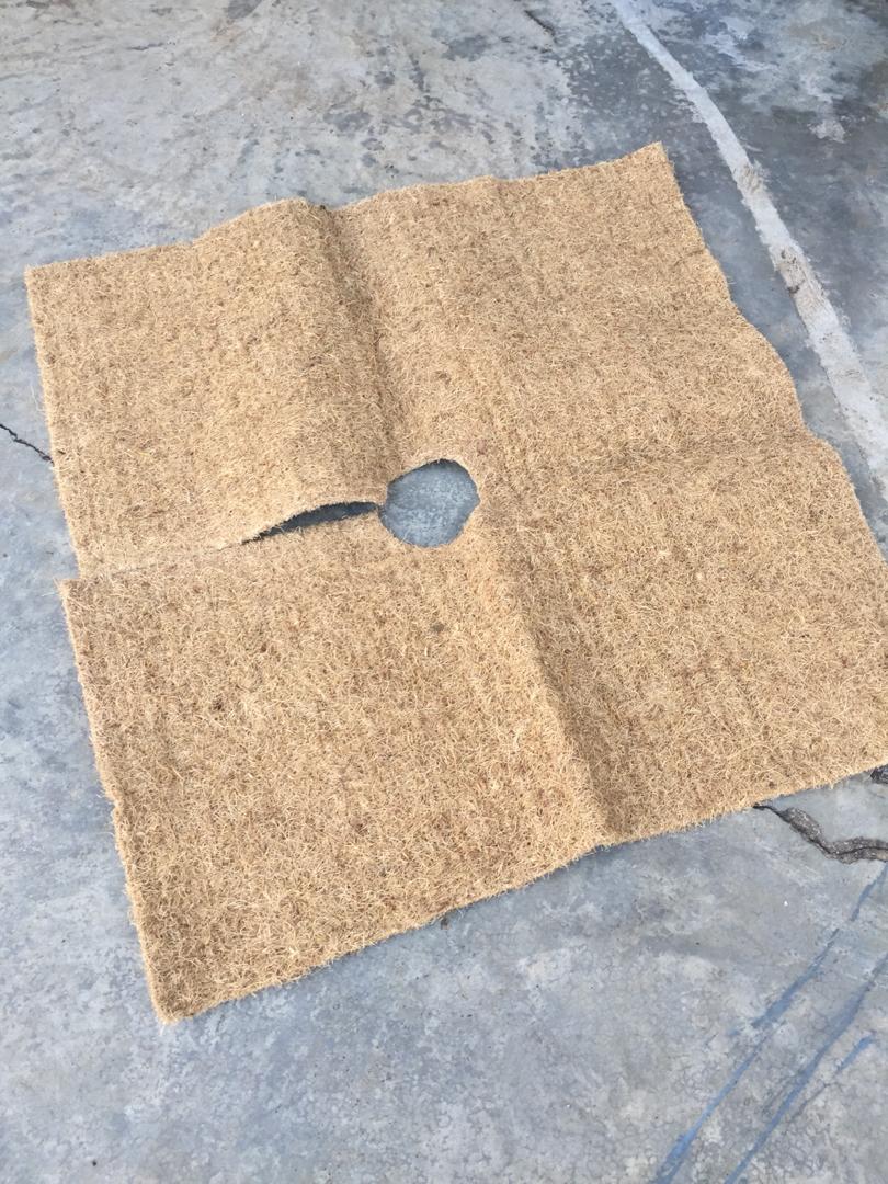 Palm fiber mat